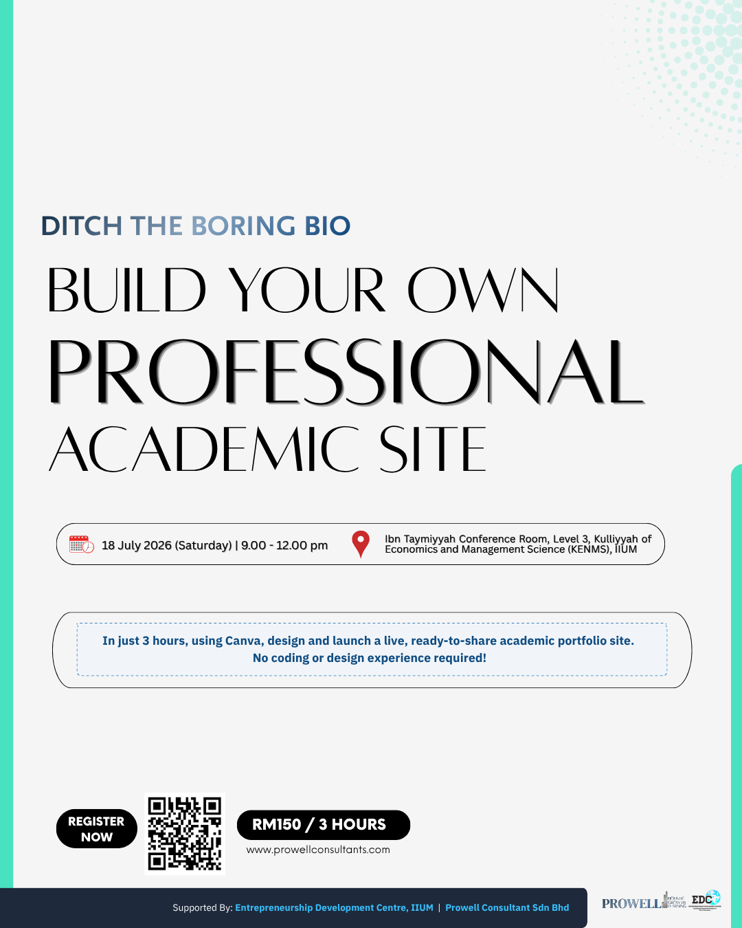 Build Your Own Professional Academic Site