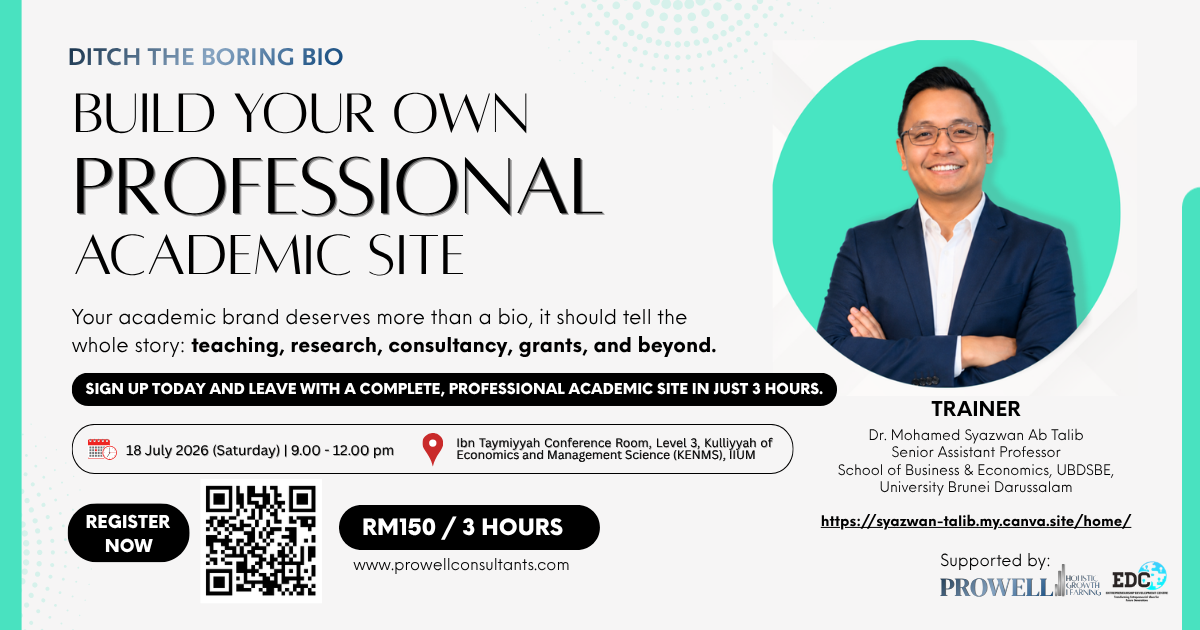 Build Your Own Professional Academic Site